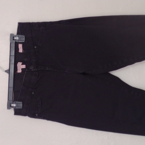 Juicy Couture Vintage Black Stretch Denim Capri Jeans Size 6 - Picture 10 of 13